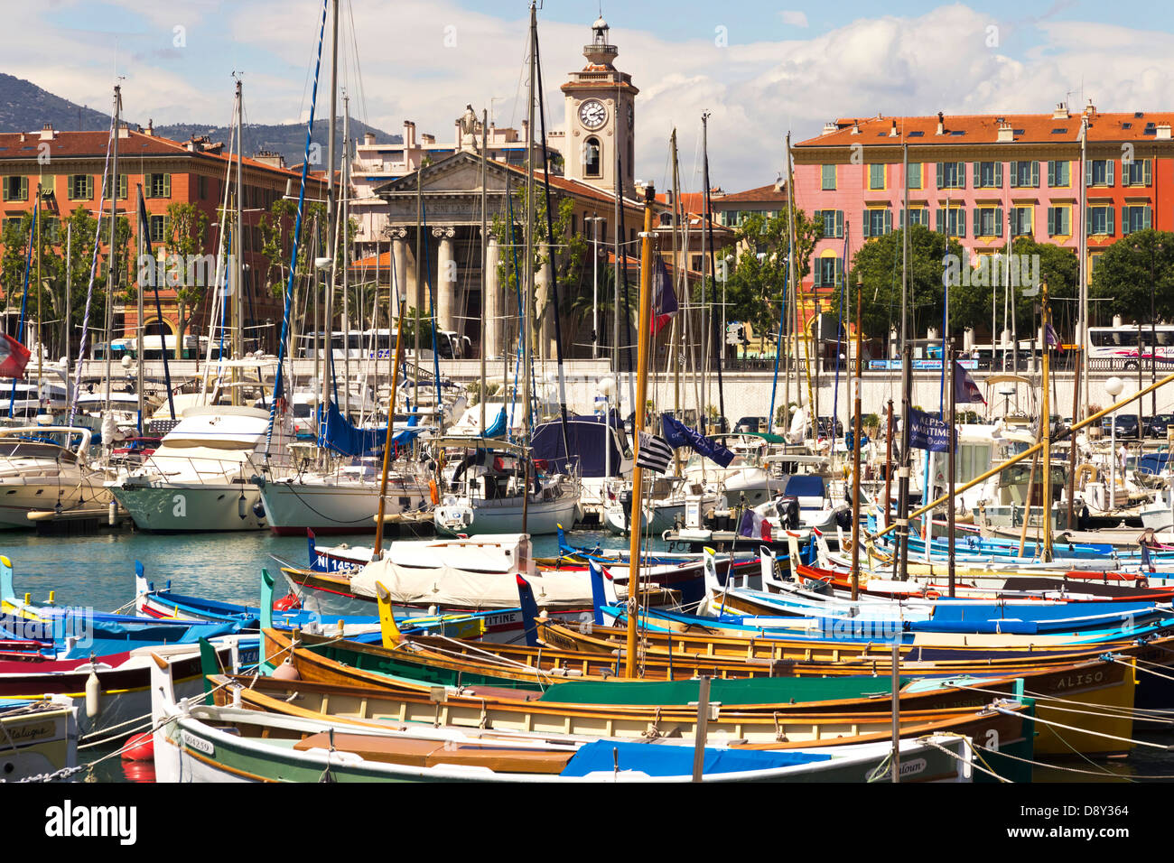 Hafen von Nizza Cote Azur Provence Frankreich Stockfoto