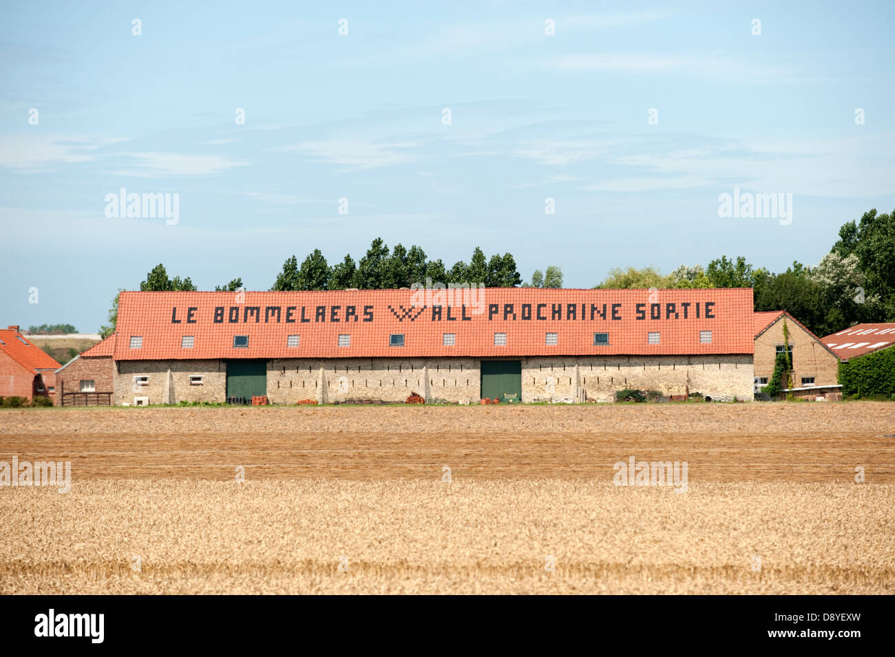 Traditionelles Bauernhaus Scheune Dünkirchen Frankreich Europa Stockfoto