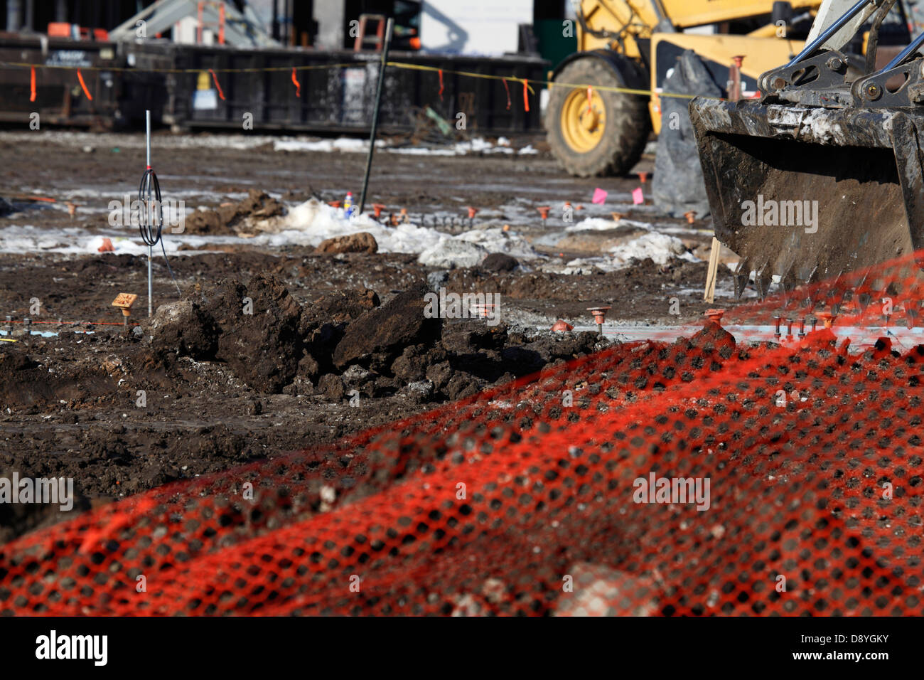 Bau Baustelle. Stockfoto