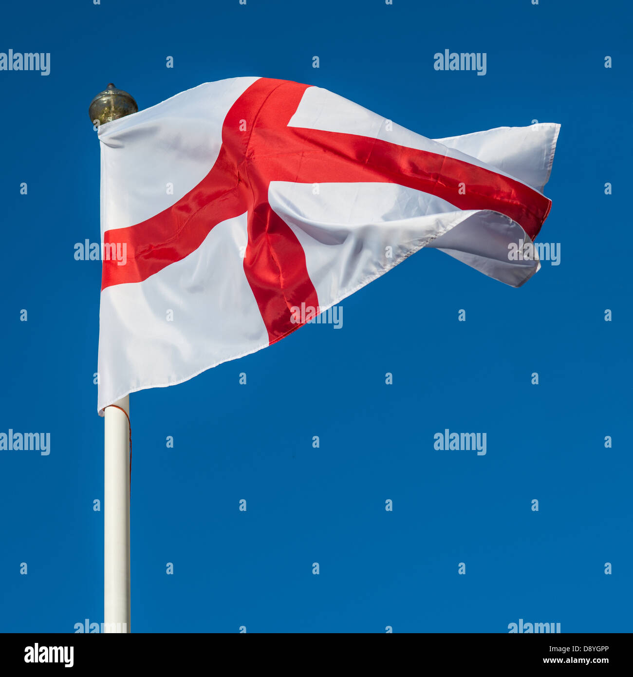 Flagge von St. George Nationalflagge von England Stockfoto