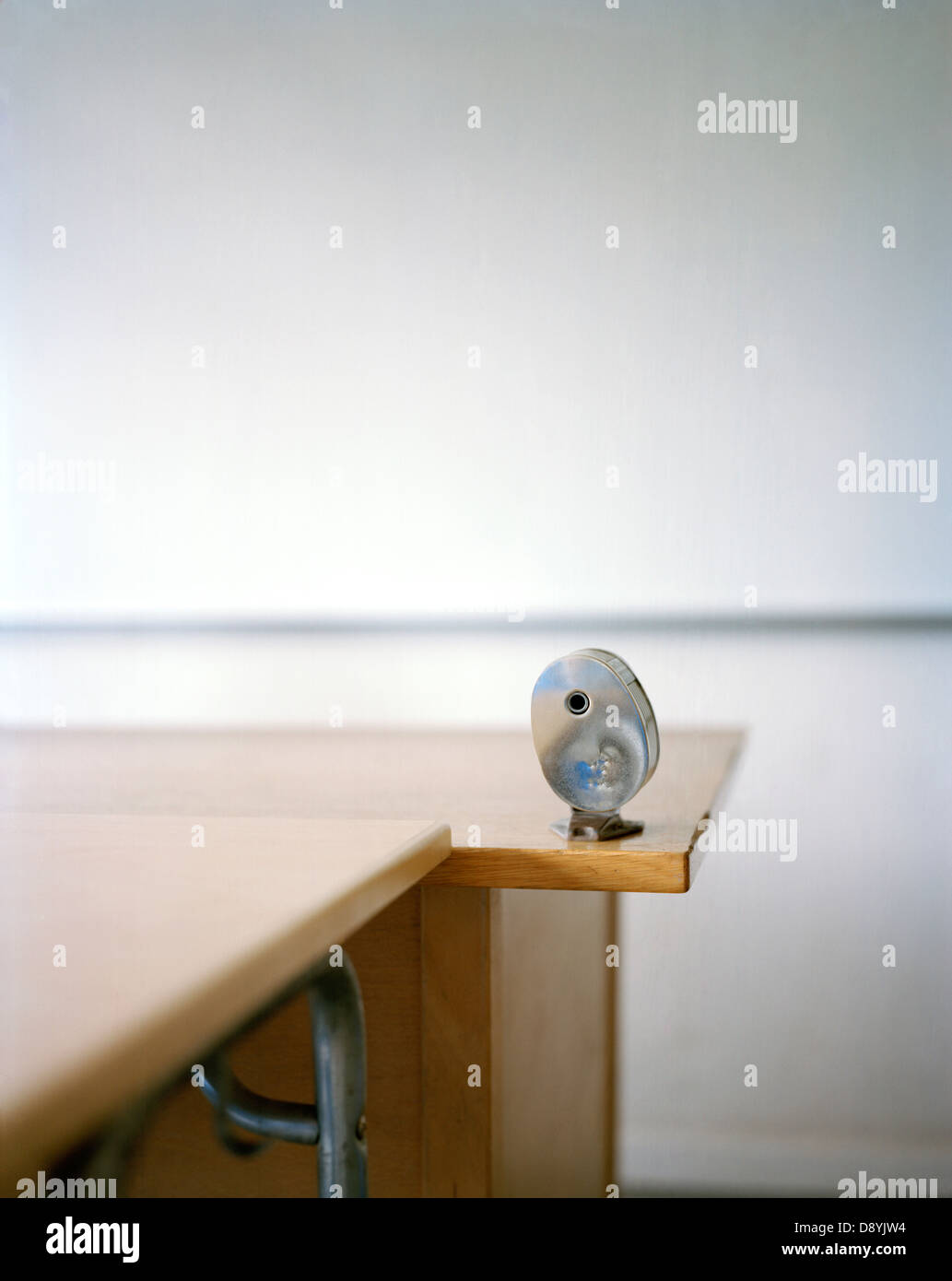 Ein spitzer in einem Klassenzimmer, Schweden. Stockfoto