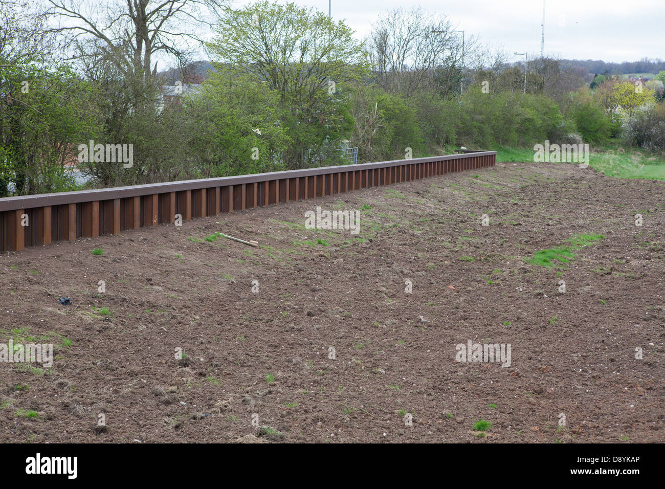 Flut Abneigung Schema Werke geht in der Nähe von Tamworth/Hopwas in Staffordshire. Stockfoto