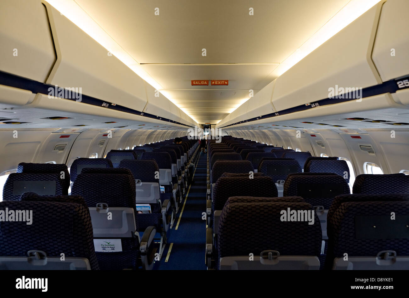 In einem Flugzeug MD-83, Schweden. Stockfoto