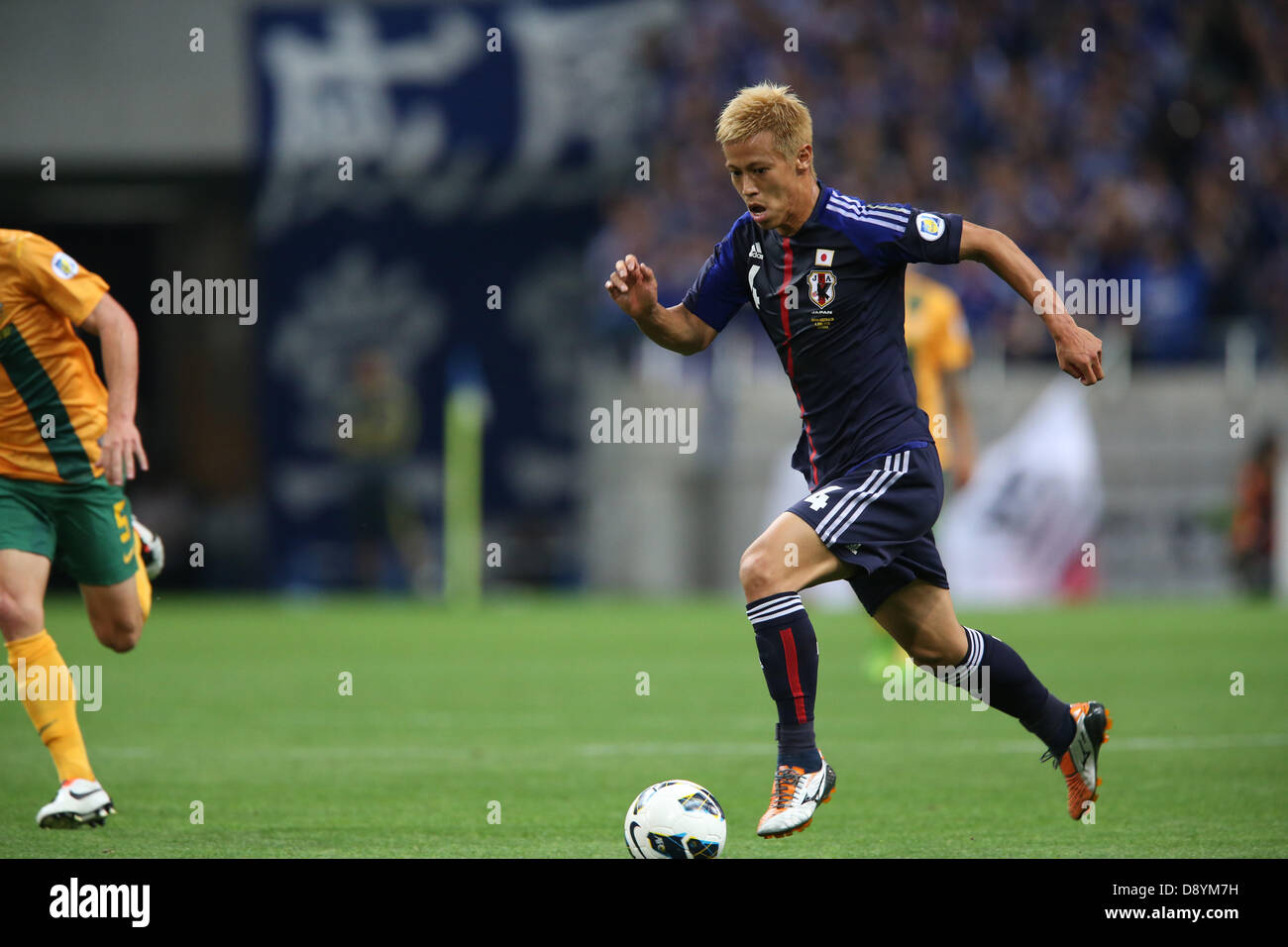 Keisuke Honda (JPN), 4. Juni 2013 - Fußball / Fußball: 2014 FIFA World Cup asiatische Qualifikation Finale Runde Gruppe B Übereinstimmung zwischen Japan 1-1 Australien im Saitama Stadium 2002 in Saitama, Japan. (Foto von Kenzaburo Matsuoka/AFLO) Stockfoto