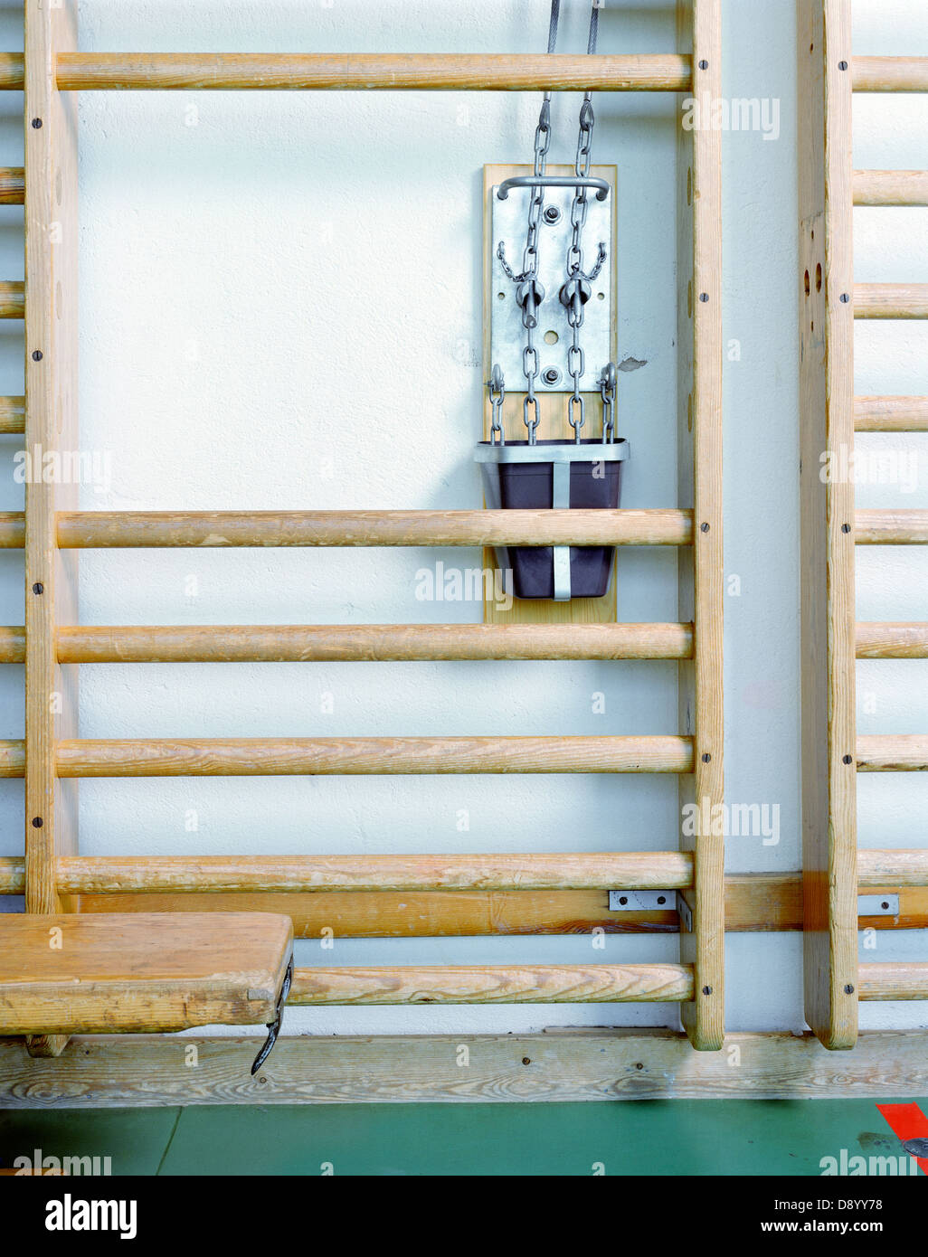 Ein Gymnasium in einer Schule, Schweden. Stockfoto