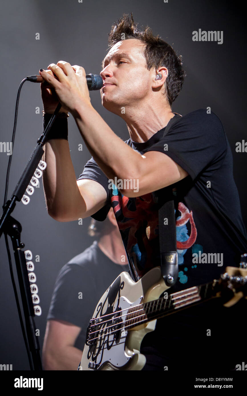 Assago, Mailand. 3. Juli 2012. Blink 182 tritt im Mediolanum Forum Stockfoto