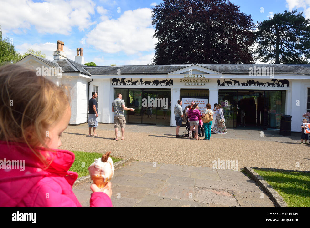 Eingang, Bristol Zoo, England, UK Stockfoto
