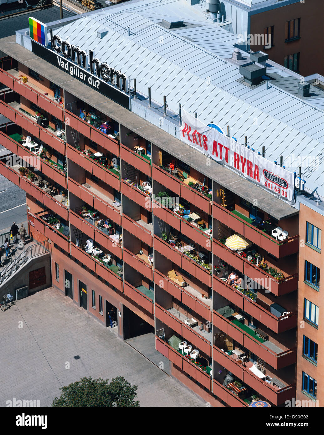Gebäude in Stockholm, Schweden. Stockfoto