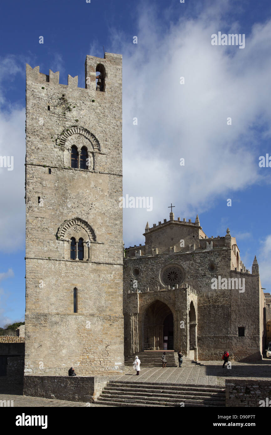 Kirche-Matrix in Erice, Sizilien, Italien Stockfoto