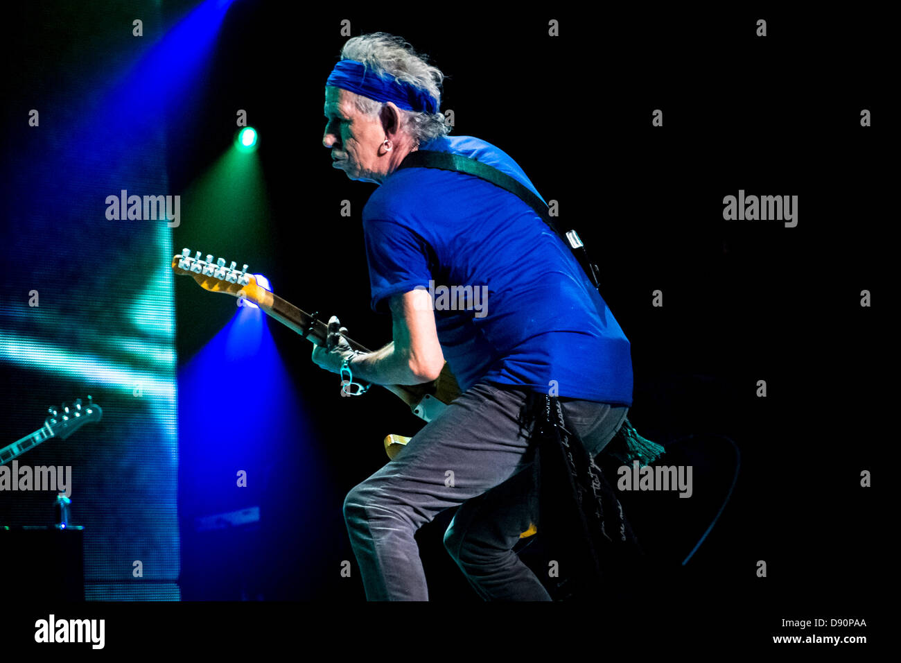 Toronto, Ontario, Kanada. 6. Juni 2013. KEITH RICHARDS, der Rolling Stones, auf Tour im 50. Jahr des Spielens als Band, arbeiten ihre Magie im Air Canada Centre Credit: ZUMA Press, Inc./Alamy Live News Stockfoto