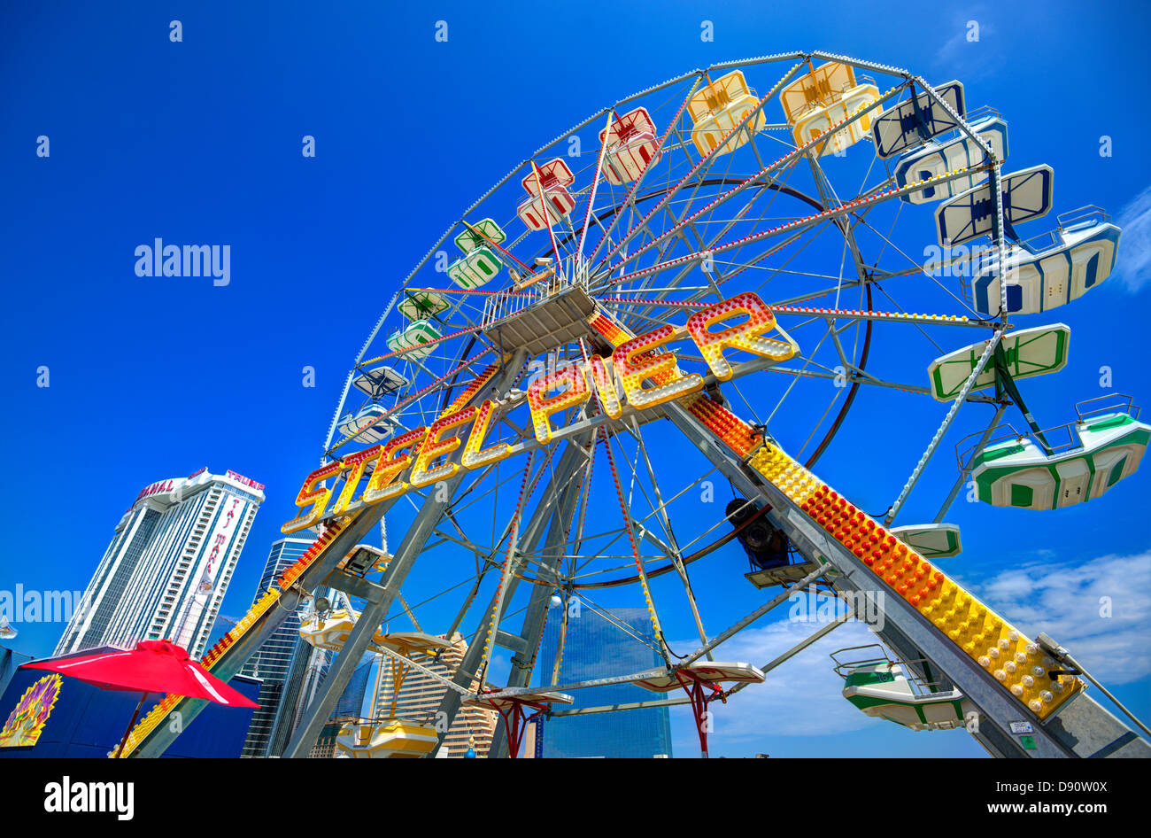 Steel Pier in Atlantic City Stockfoto