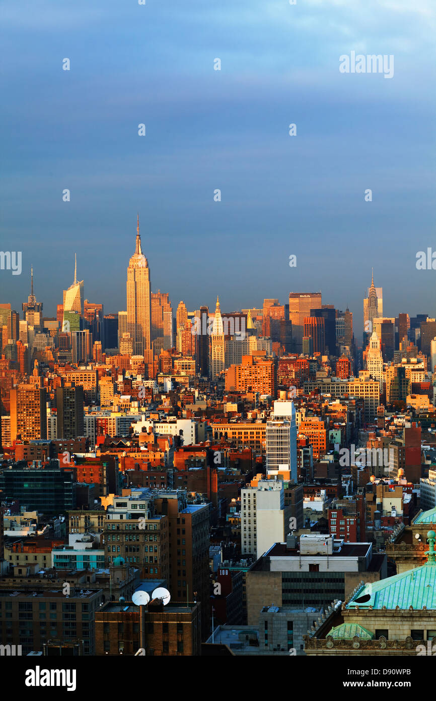 Skyline von Manhattan Stockfoto