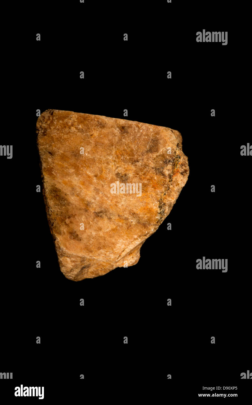 Xenoteme, ein Erz-Mineral der Metalle der seltenen Erden, vor allem Yttrium und schweres Lanthanoid-Metalle. Arendal, Norwegen Stockfoto