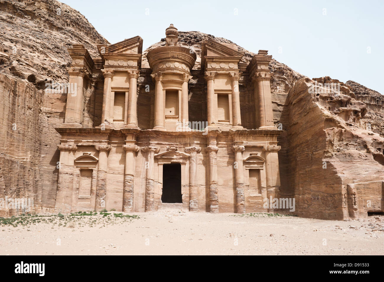 Das Kloster (Al Dier), Petra, Jordanien Stockfoto