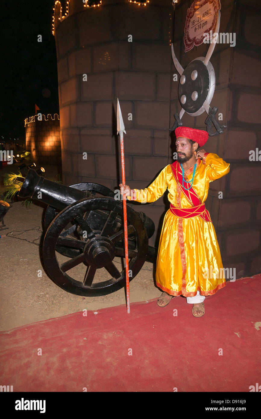 Eine vier-Tage-Erbe-Festival wurde in der Nähe Saligaos Mae de Deus Kirche in Goa gefeiert. Stockfoto