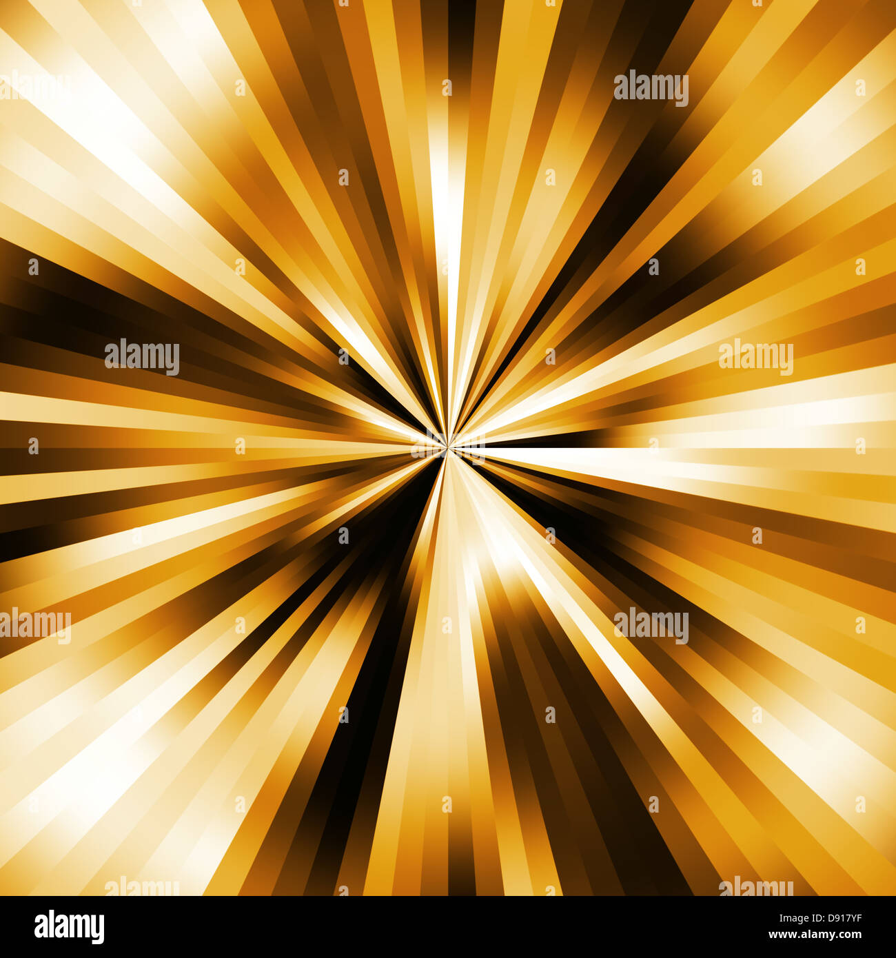 Goldene Farben lokalisieren Explosion abstrakt. Stockfoto
