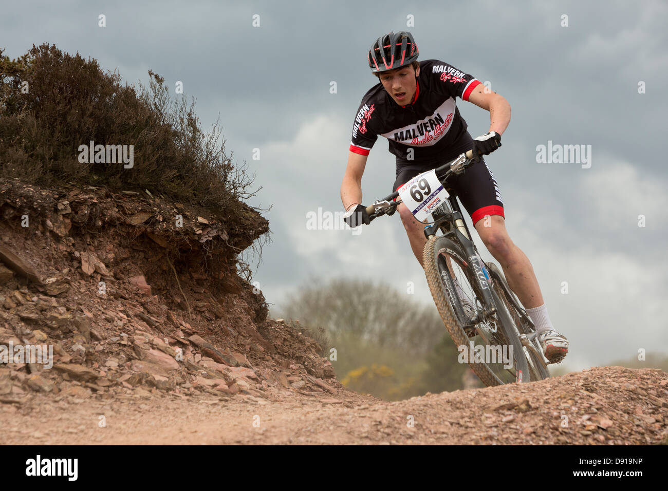 WHEAL MAYD TAL, REDRUTH, GROßBRITANNIEN. Britische XC Serie Runde 2, Mountainbike cross Country Rennen. Stockfoto