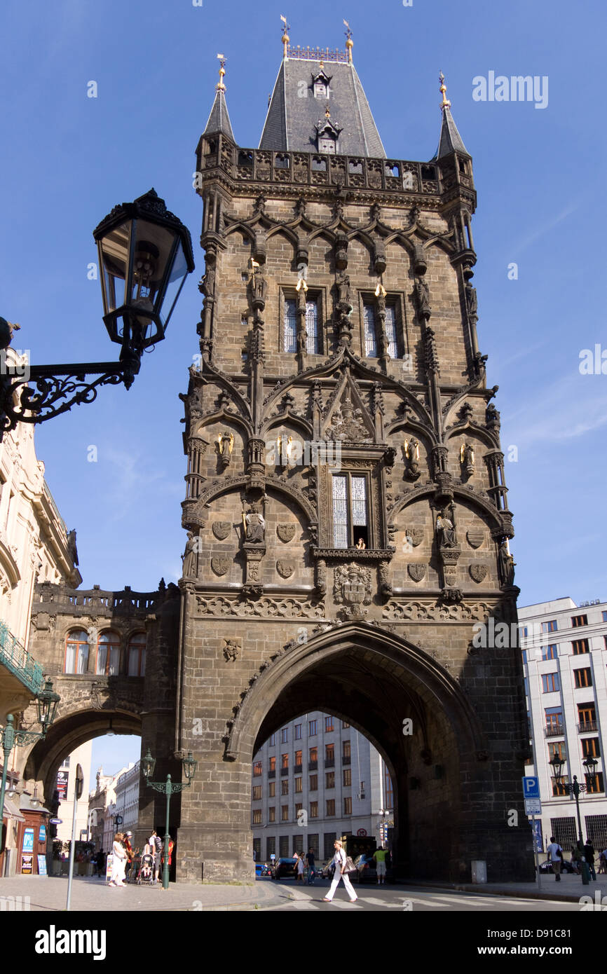 Stadttor in Prag (CZE) Stockfoto