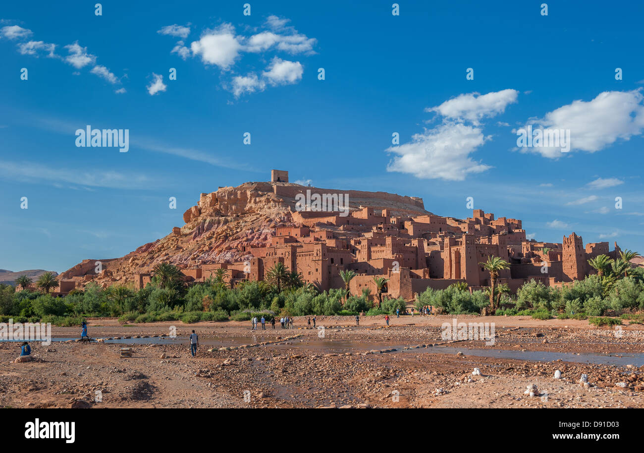 Ait Benhaddou, traditionelle Berber Kasbah, Marokko Stockfoto