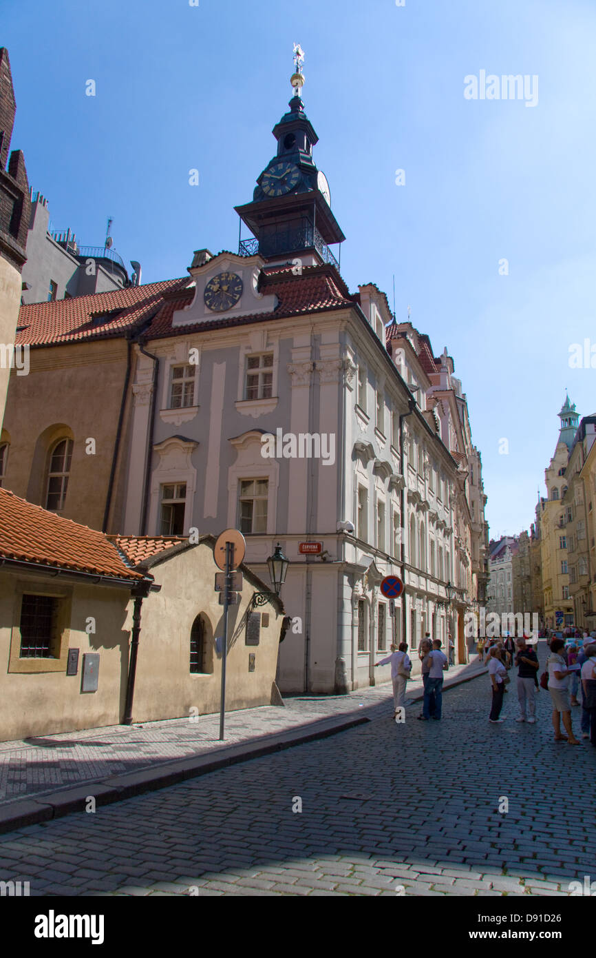 Straße im jüdischen Viertel Prags Stockfoto