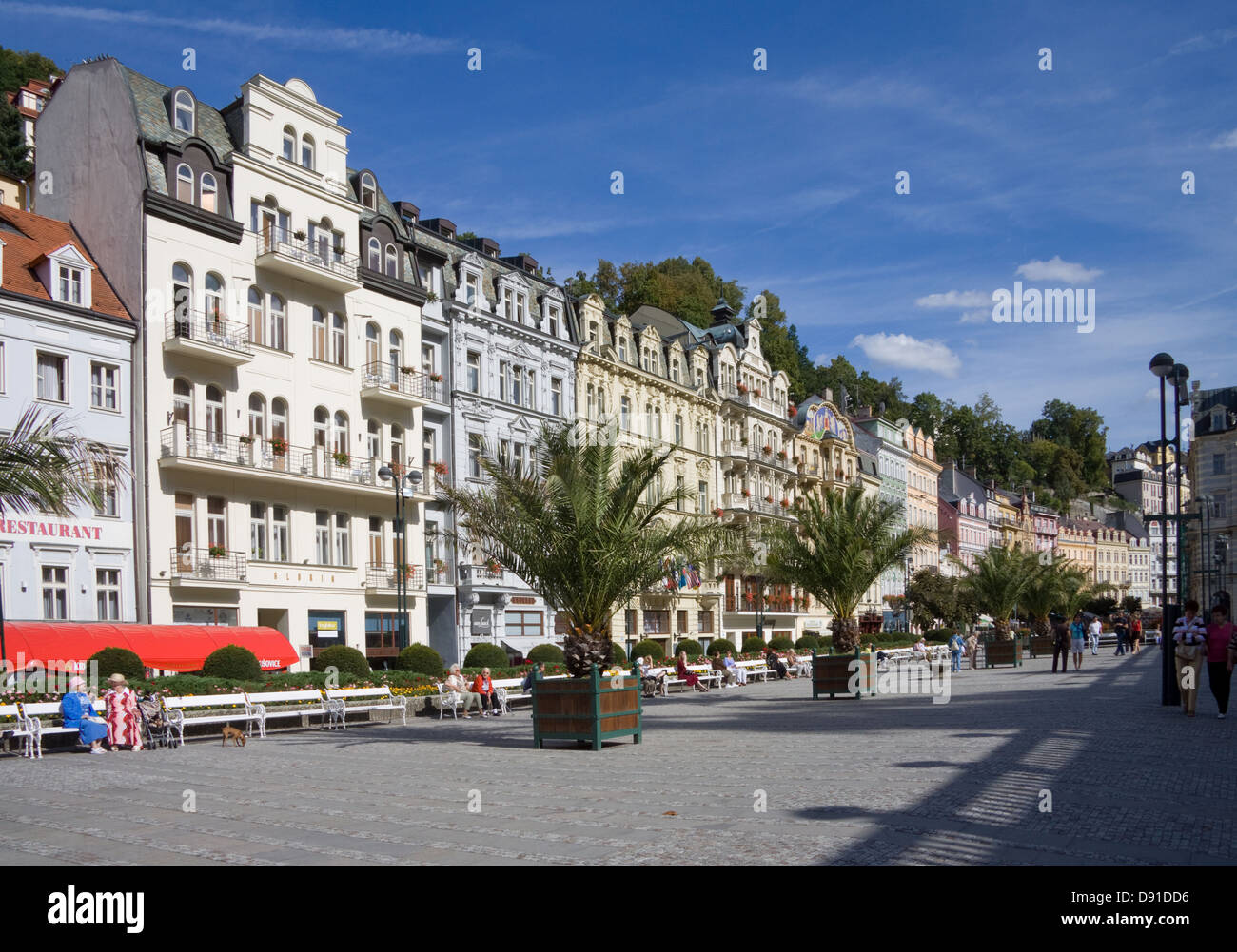 Legen Sie in Karlovy Vary/Karlsbad Stockfoto