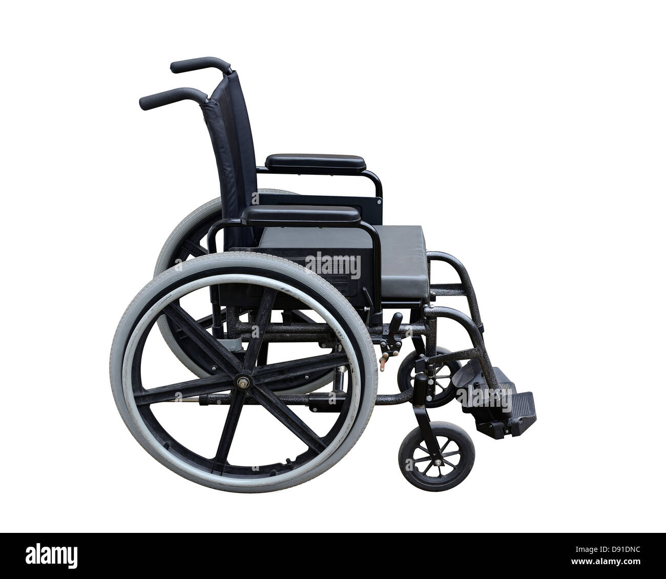 Rollstuhl, ausschneiden. Stockfoto