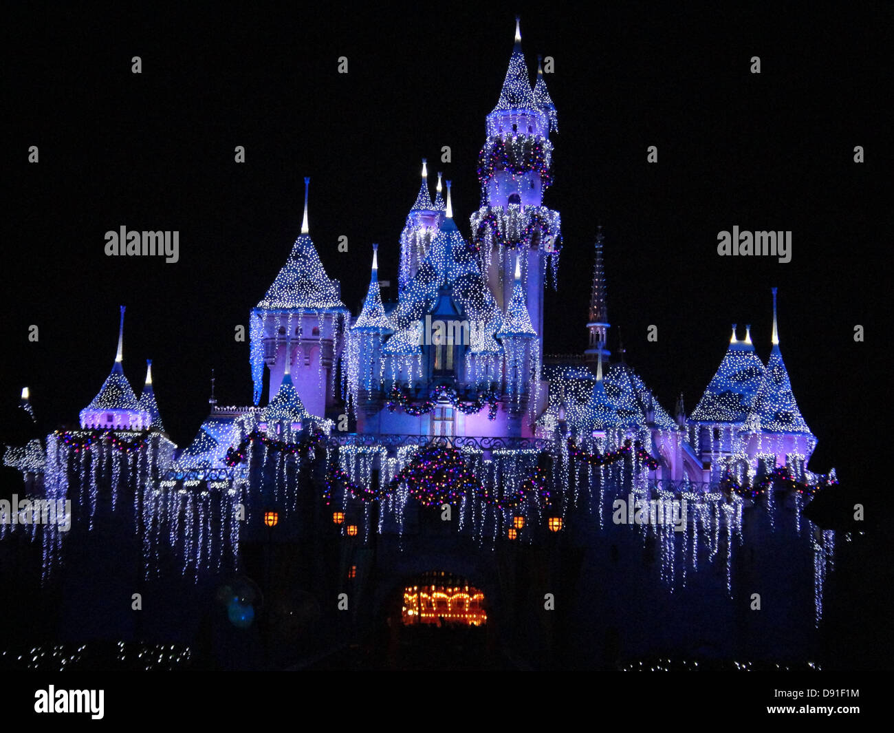 Dezember Disneyland Kalifornien Stockfoto