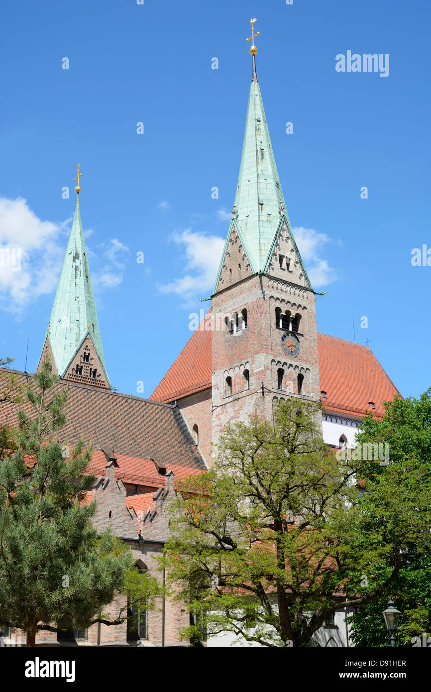 Die Kathedrale von Augsburg (Bayern, Deutschland) Stockfoto