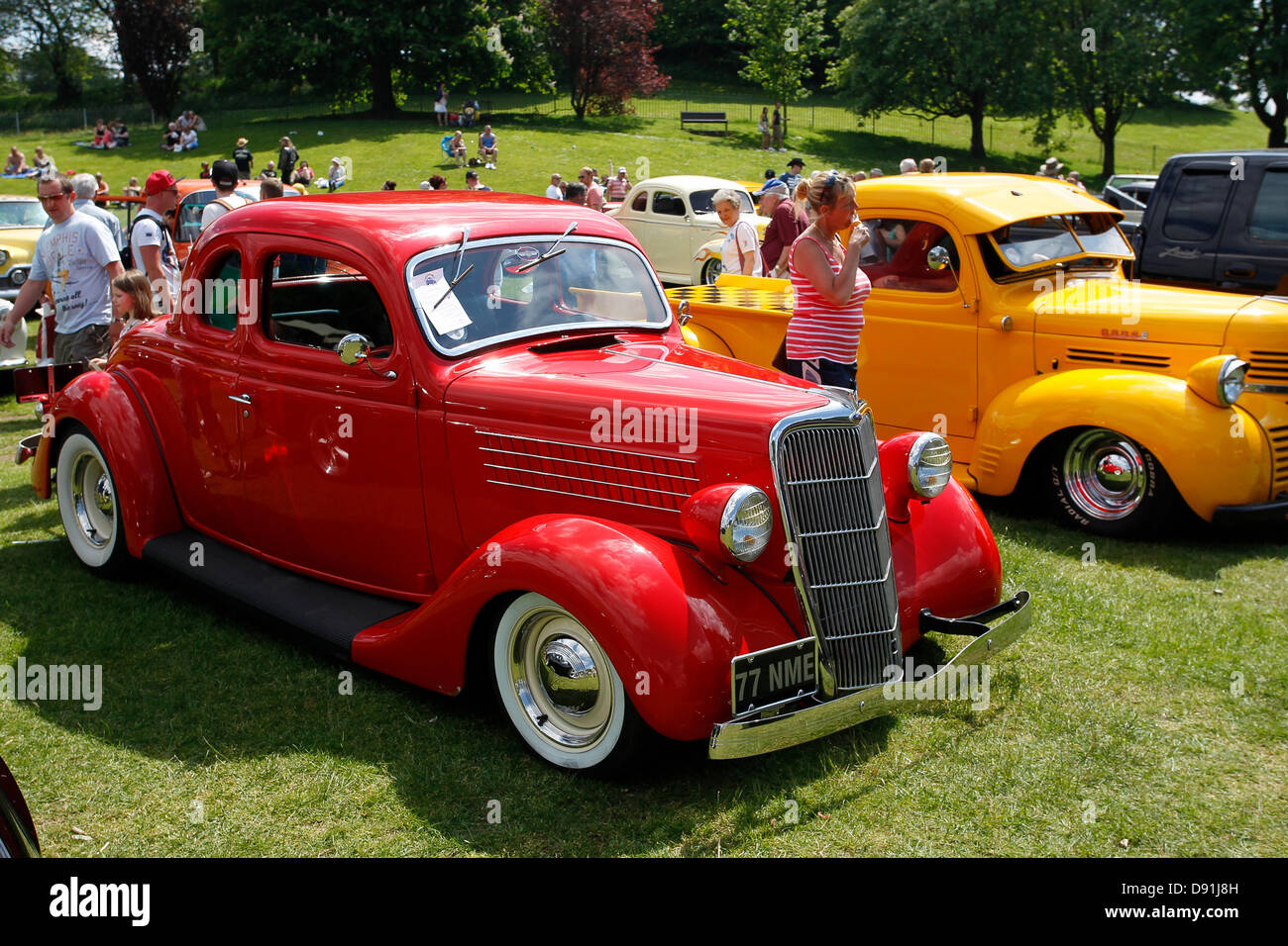 Bowness auf Windermere, UK 8. Juni 'Hot Rod & Hills' Autos Tour Lake District in Bowness auf Windermere Kredit: Shoosmith Sammlung/Alamy Live News Stockfoto