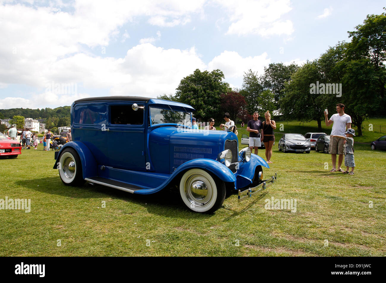 Boness auf Windermere, UK 8. Juni 'Hot Rod & Hills' Autos Tour Lake District in Bowness auf Windermere Kredit: Shoosmith Sammlung/Alamy Live News Stockfoto