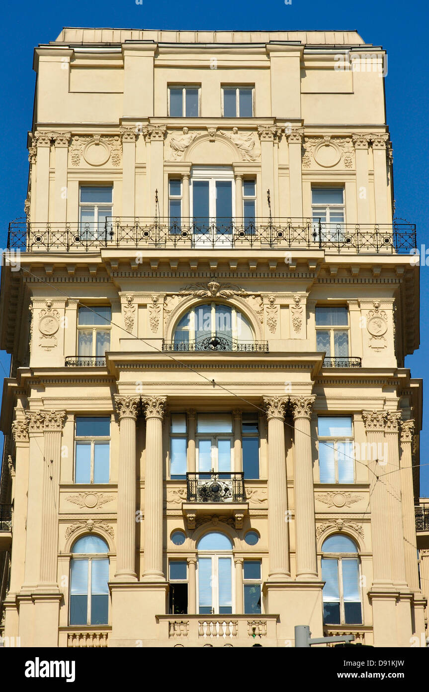Altes Haus auf der Prater Straße Stockfoto