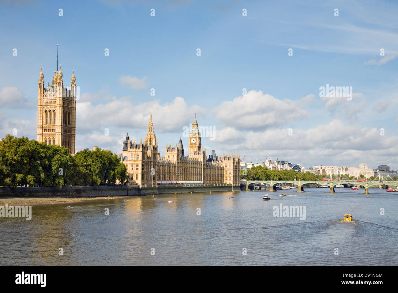 Big Ben und den Houses of Parliament (London, England). Stockfoto