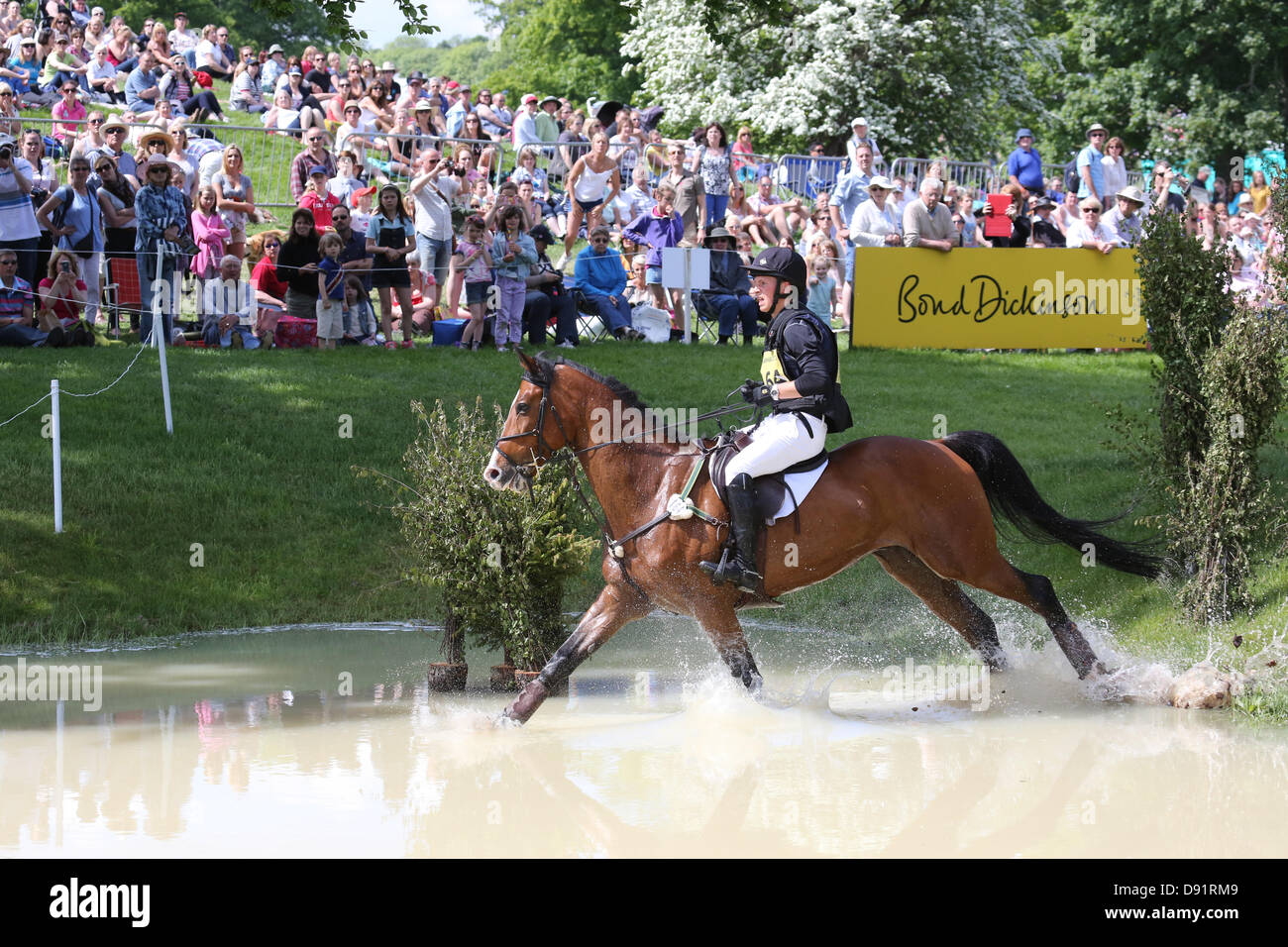 Leeds Braham UK. 8. Juni 2013. Massen auf während der Langlauf-Veranstaltung bei den 40. Braham Horse Trials ansehen. Bildnachweis: S D Schofield/Alamy Live-Nachrichten Stockfoto