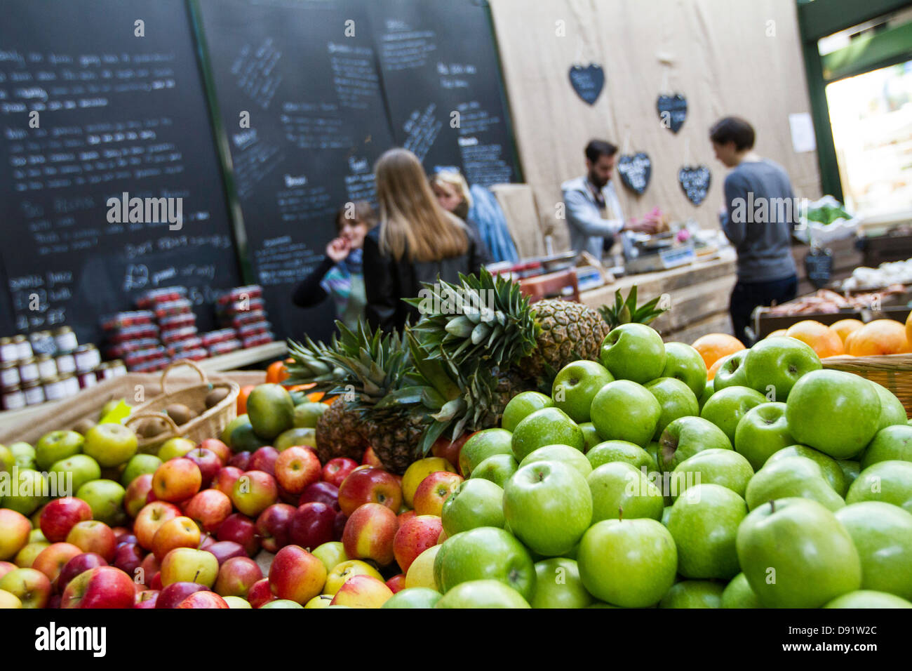 Borough Market, London, Vereinigtes Königreich Stockfoto