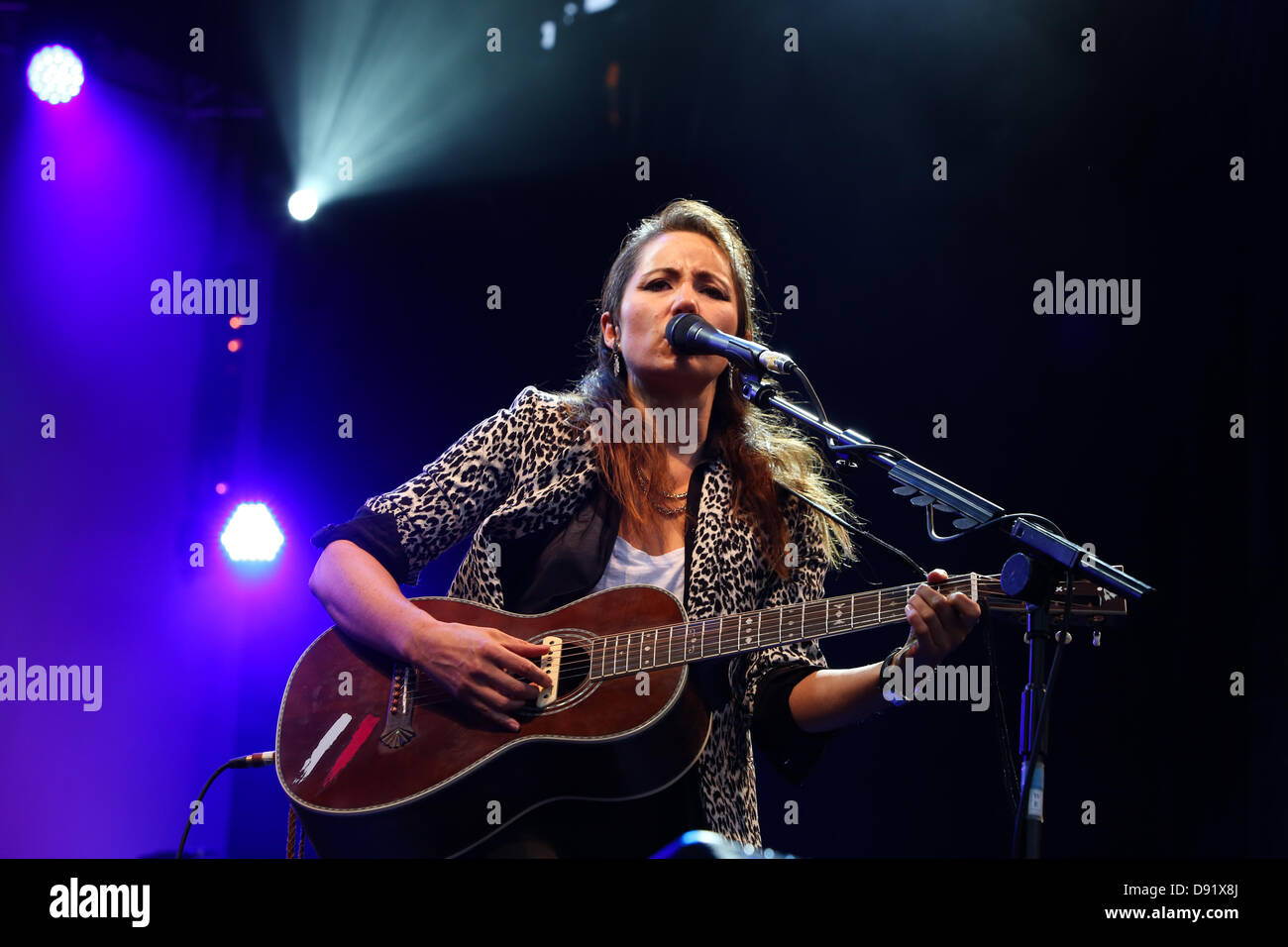 Liverpool, Großbritannien. 8. Juni, 2013. Glatte Radio: Liebe Live Musik am Wasser. KT Tunstall führt bei der Veranstaltung am Samstag, 8. Juni 2013 in Liverpool. Quelle: Christopher Middleton/Alamy leben Nachrichten Stockfoto