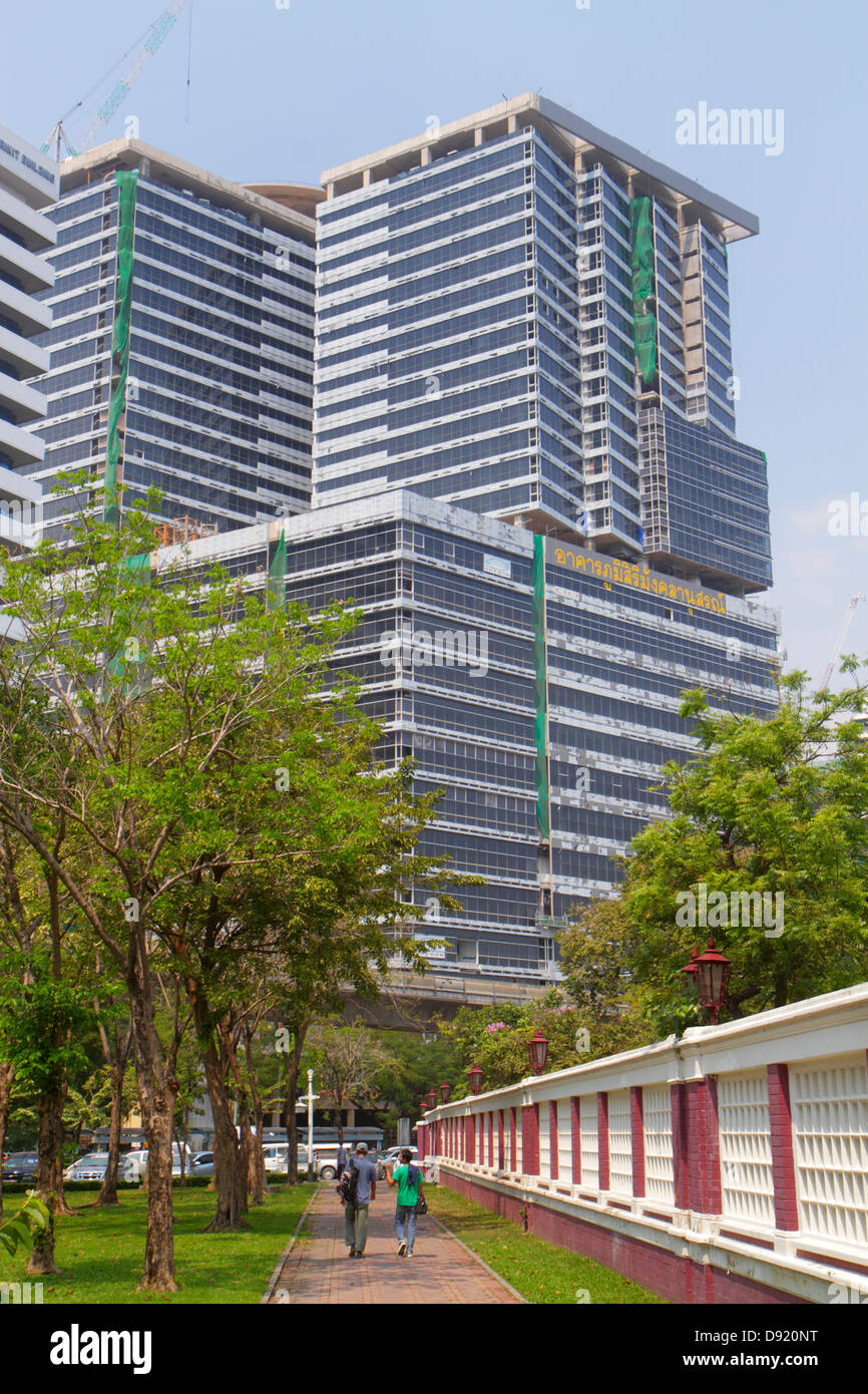 Bangkok Thailand, Thai, Silom, Ratchadamri, Lumphini Park, Lumpini, Lumpinee, Chulalongkorn University Hospital, Gesundheitswesen, neu, unter neuer Baustelle BU Stockfoto