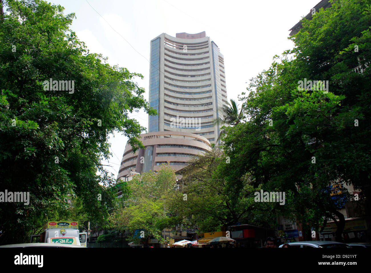 Die BSE-Börsengebäude in Mumbai, Indien. Stockfoto