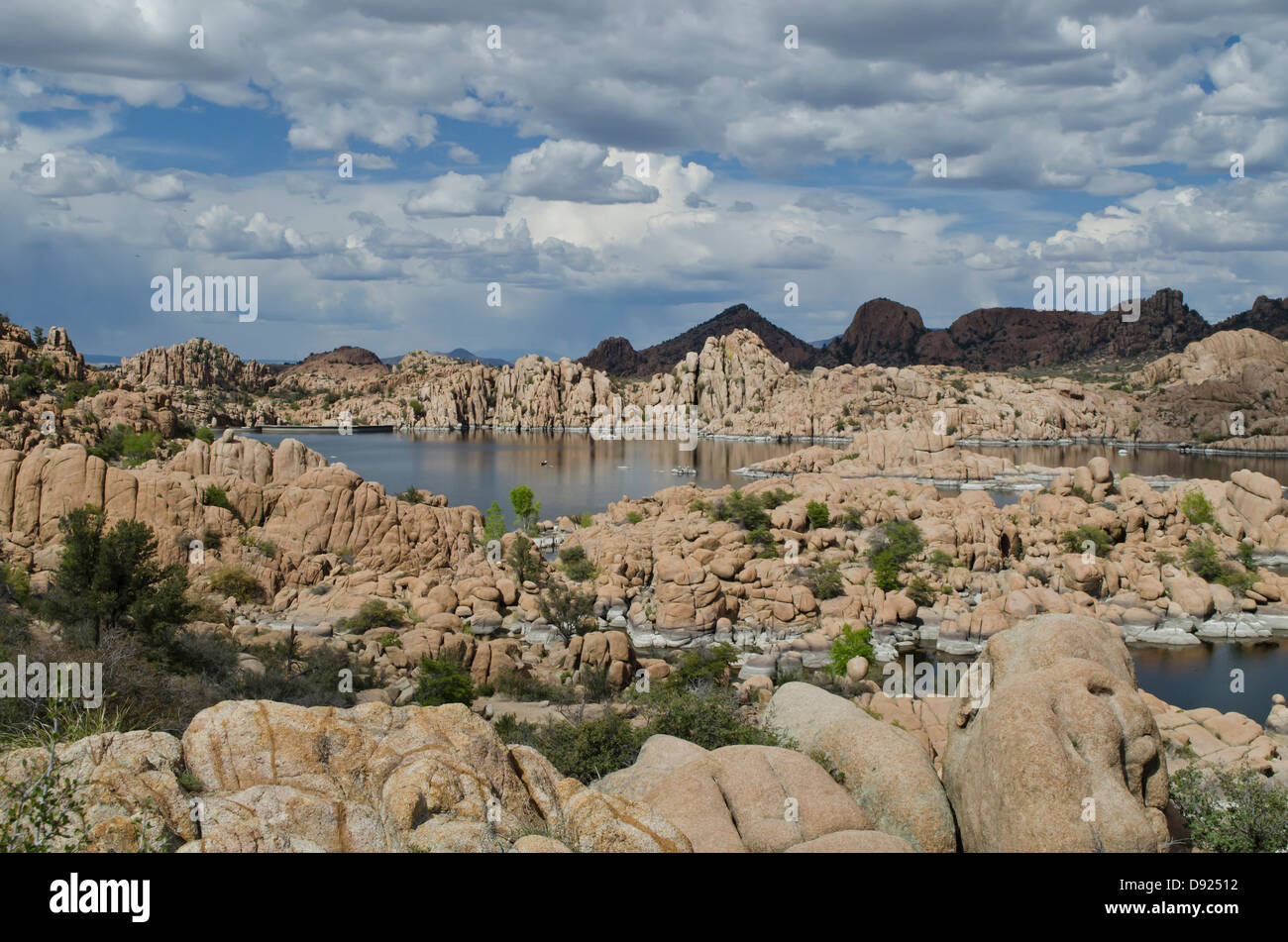 Die einzigartige Granit Dells, aus denen sich Watson Lake in der Nähe von Prescott Arizona. Stockfoto