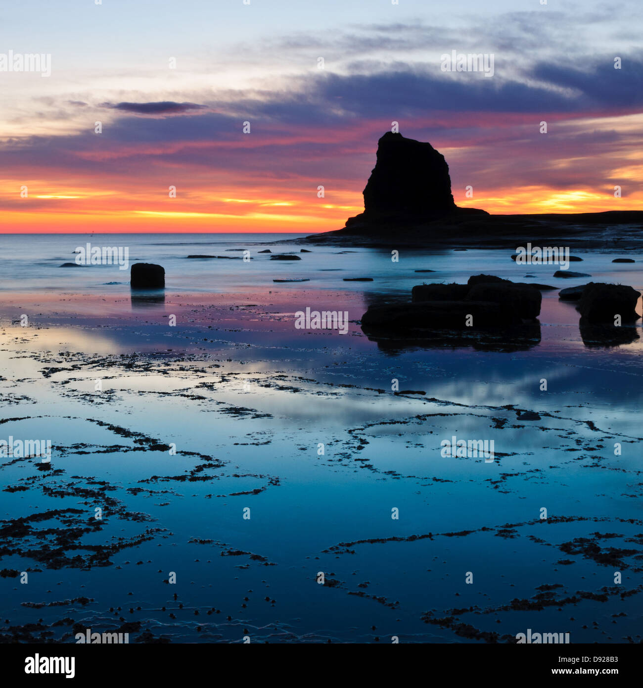 Schwarz Nab Dawn, gegen Bay Stockfoto