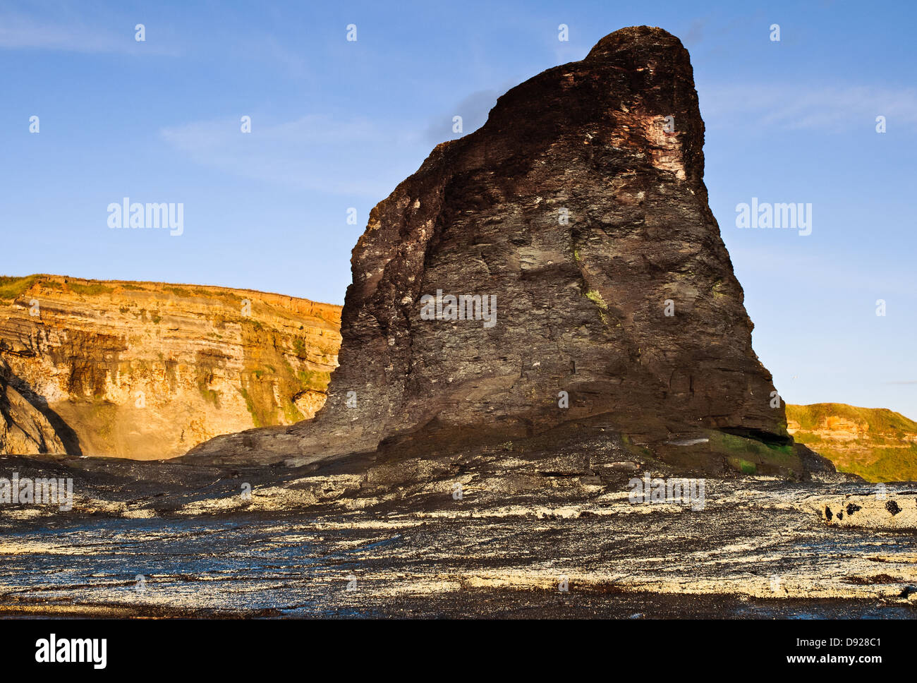 Schwarz-Nab, gegen Bay, aufgenommen kurz nach Sonnenaufgang Stockfoto