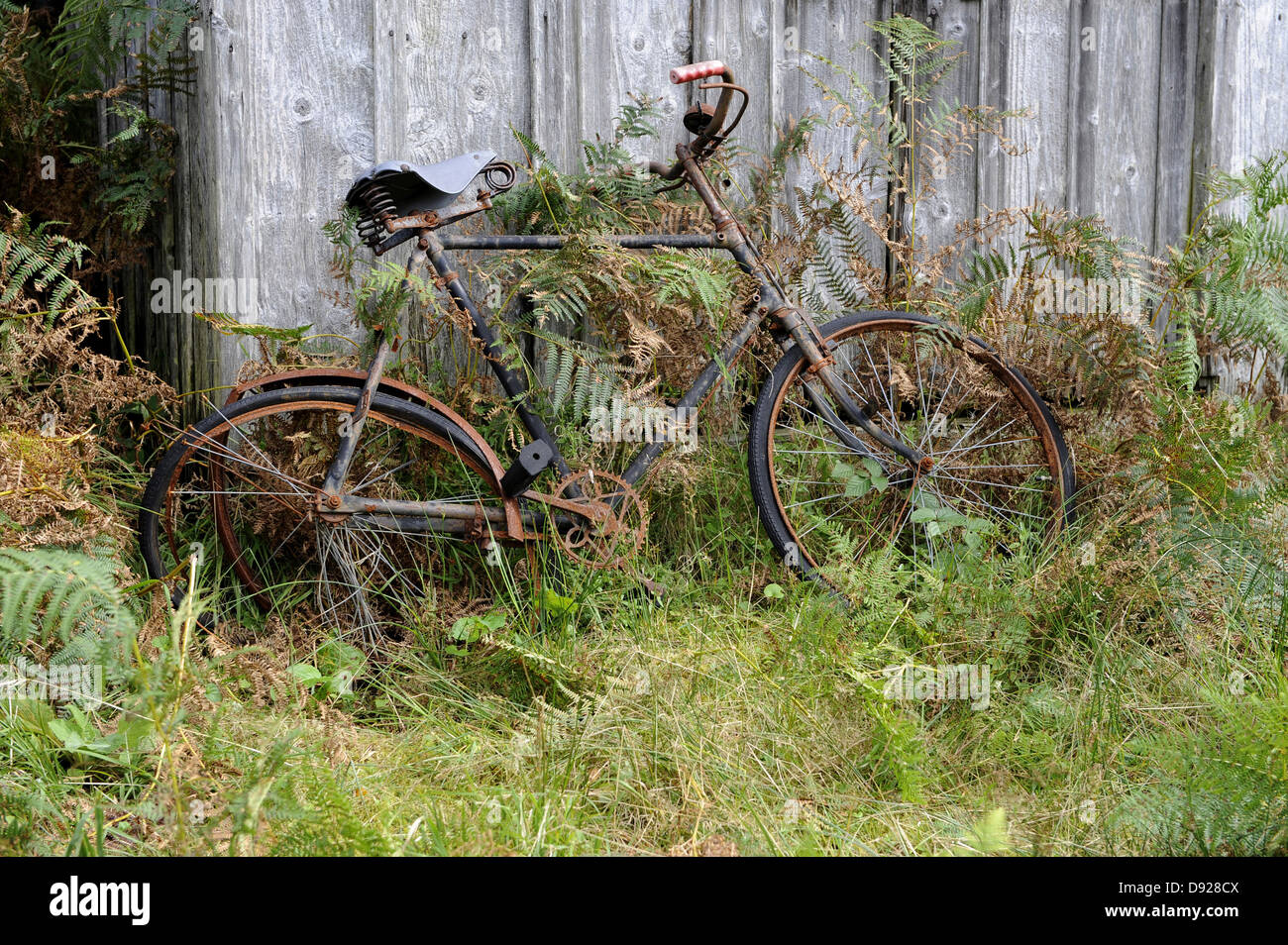 Altes Fahrrad, Glen Etive, Southern Highlands, Schottland, Großbritannien Stockfoto