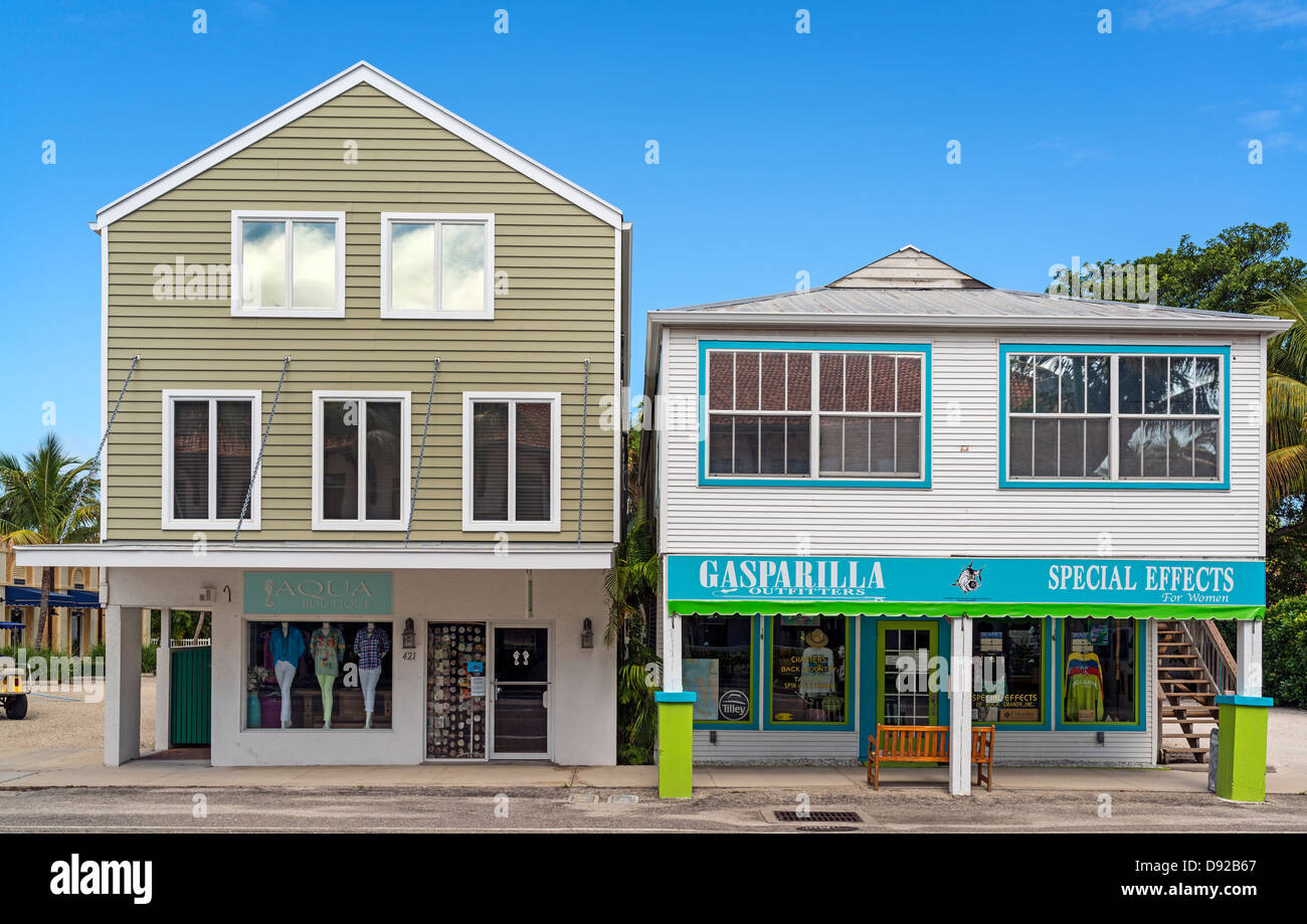 Boca Grande Stores Stockfoto