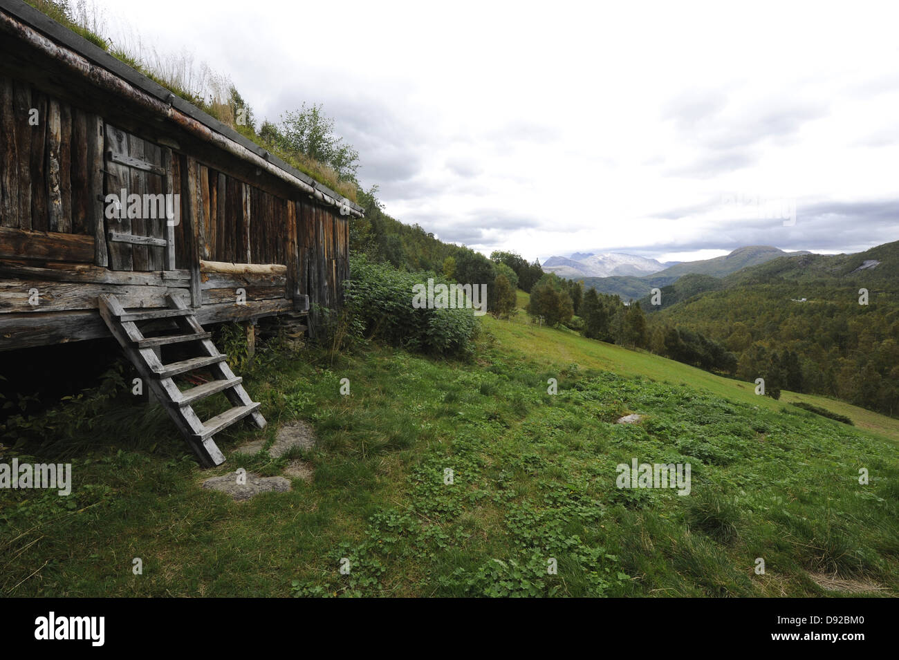 Husmannsplassen Kjelvik, Saltdal Kommune, Nordland, Norwegen Stockfoto