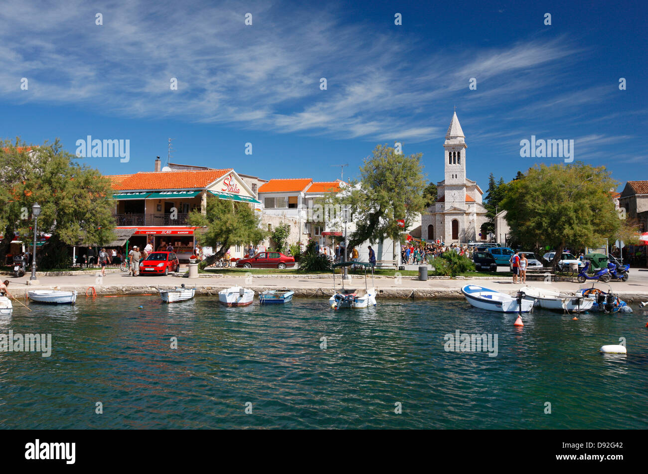 Pakostane-Kroatien Stockfoto