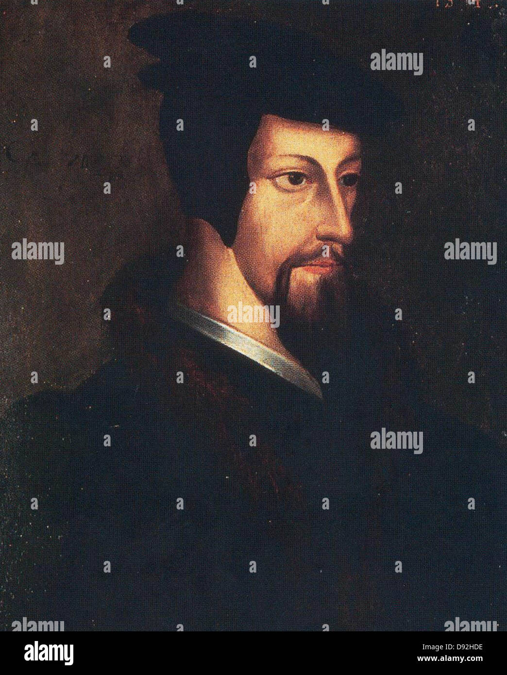 Jean Calvin oder John Calvin, John Calvin, französischer Theologe und Pastor während der Reformation. Stockfoto