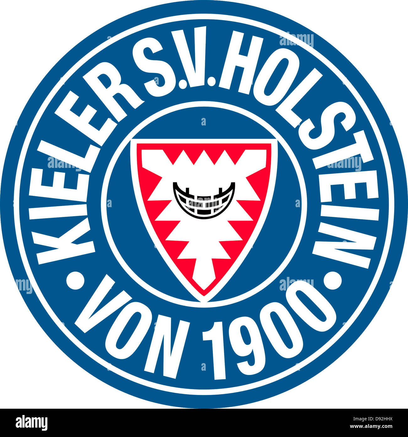 Logo des deutschen Fußball-Nationalmannschaft Holstein Kiel. Stockfoto