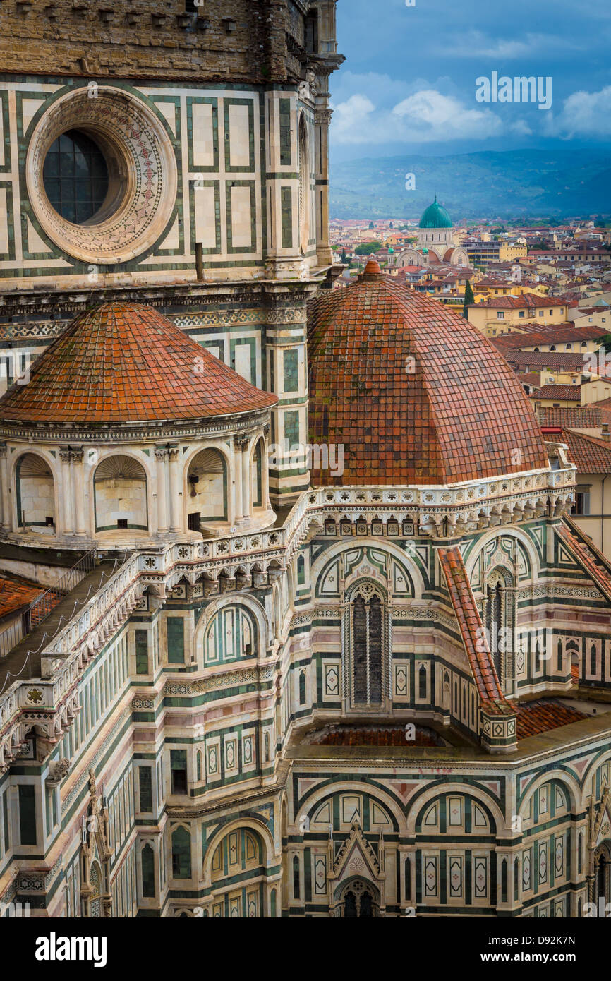 Die Basilica di Santa Maria del Fiore (Englisch: Basilika der Heiligen Maria von der Blume) ist die Hauptkirche von Florenz, Italien Stockfoto