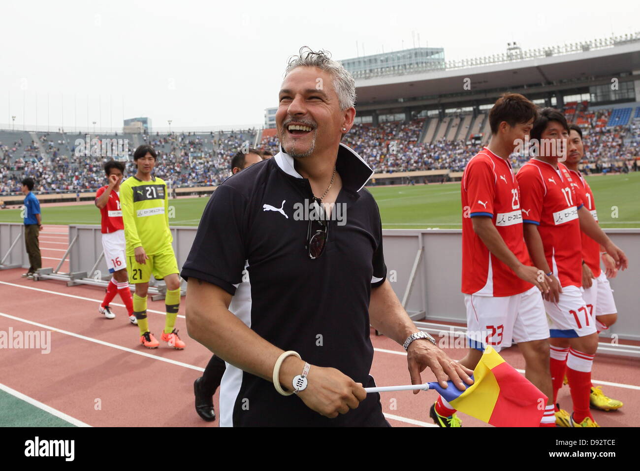 Roberto Baggio (ITA), 9. Juni 2013 - Fußball / Fußball: Japan-Italien-Legende Match zwischen J-League-Legende-Spieler 2-2 Glorie AZZURRE im National Stadium, Tokio, Japan. (Foto von Motoo Naka) Stockfoto