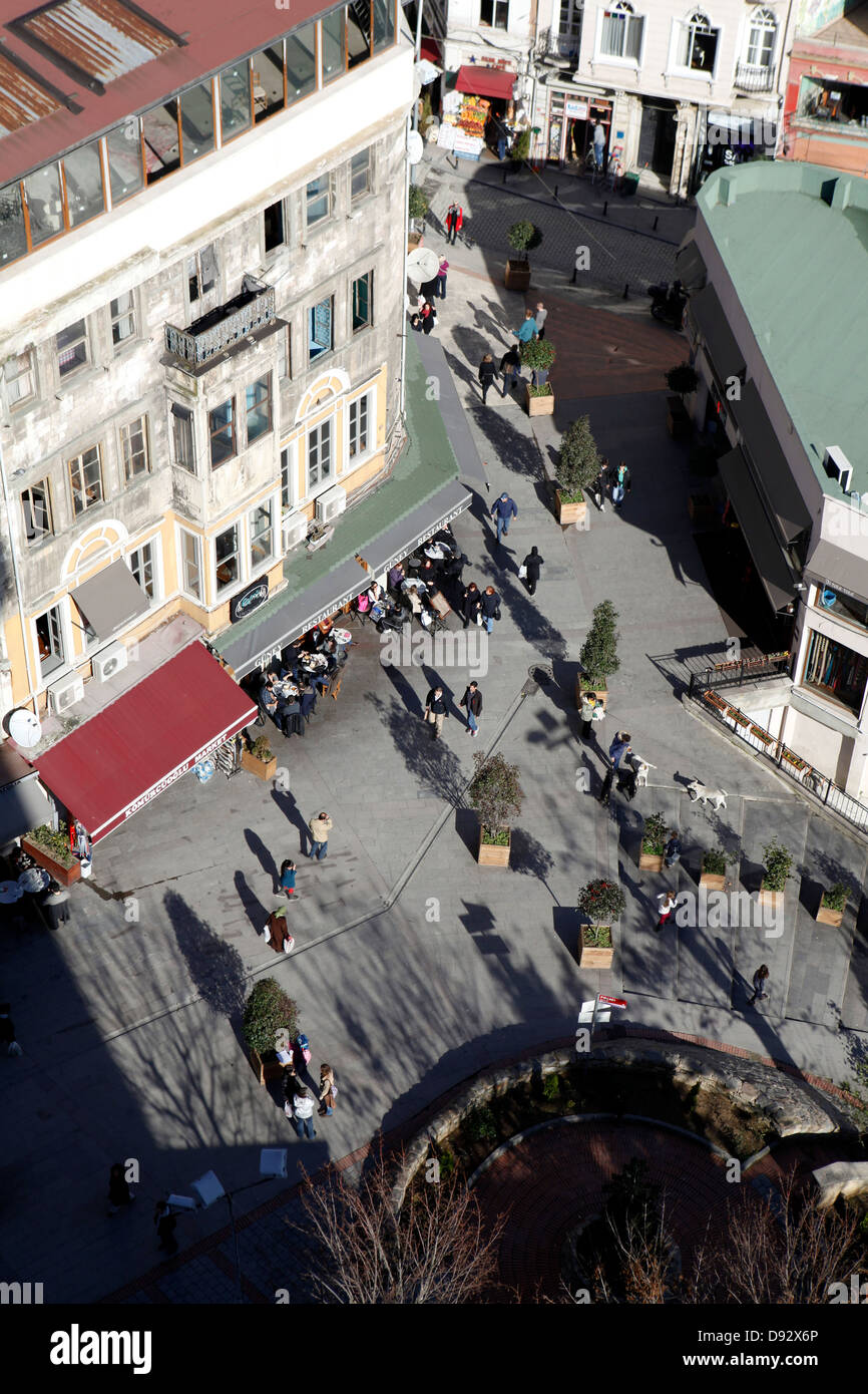 Blick vom Galata Turm, Istanbul, Türkei Stockfoto