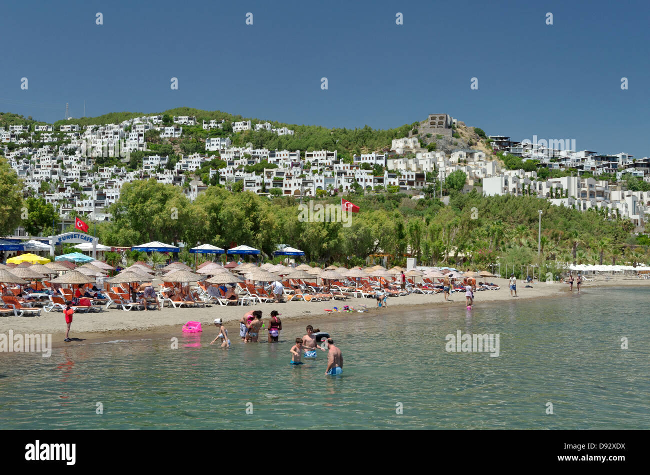Camel Beach, Bagla, Ortakent, Bodrum, Provinz Muğla, Türkei Stockfoto